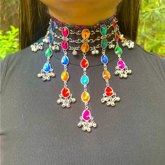 Multicoloured Gypsy Necklace - Picture 1 of 3